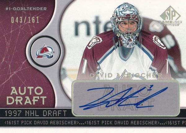 AUTO RC karta DAVID AEBISCHER 05-06 SPGU Auto Draft /161